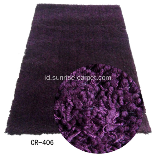 Polyester &amp; Acrylic Carpet dengan Plain Color